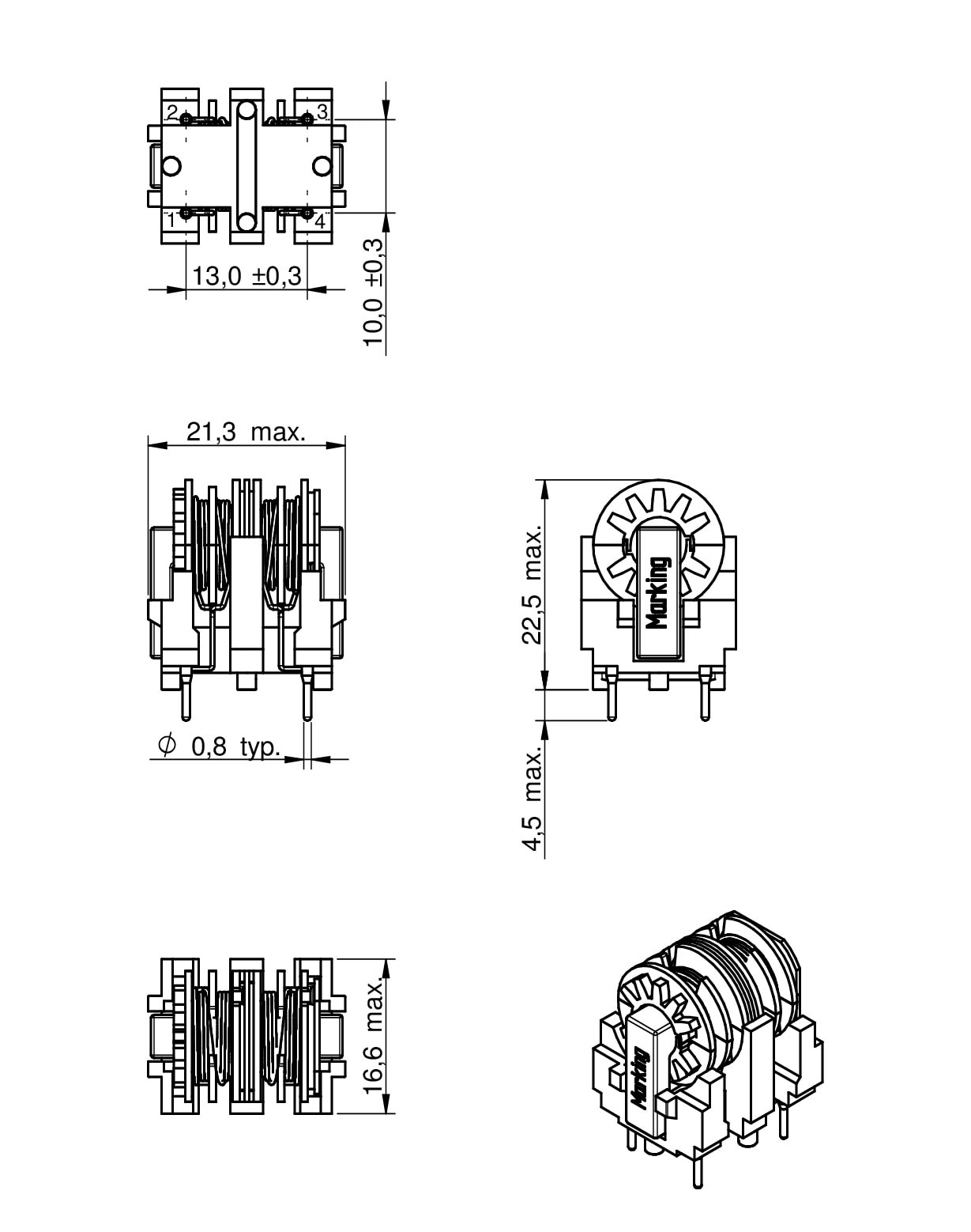 we-fc-common-mode-power-line-choke-passive-components-w-rth